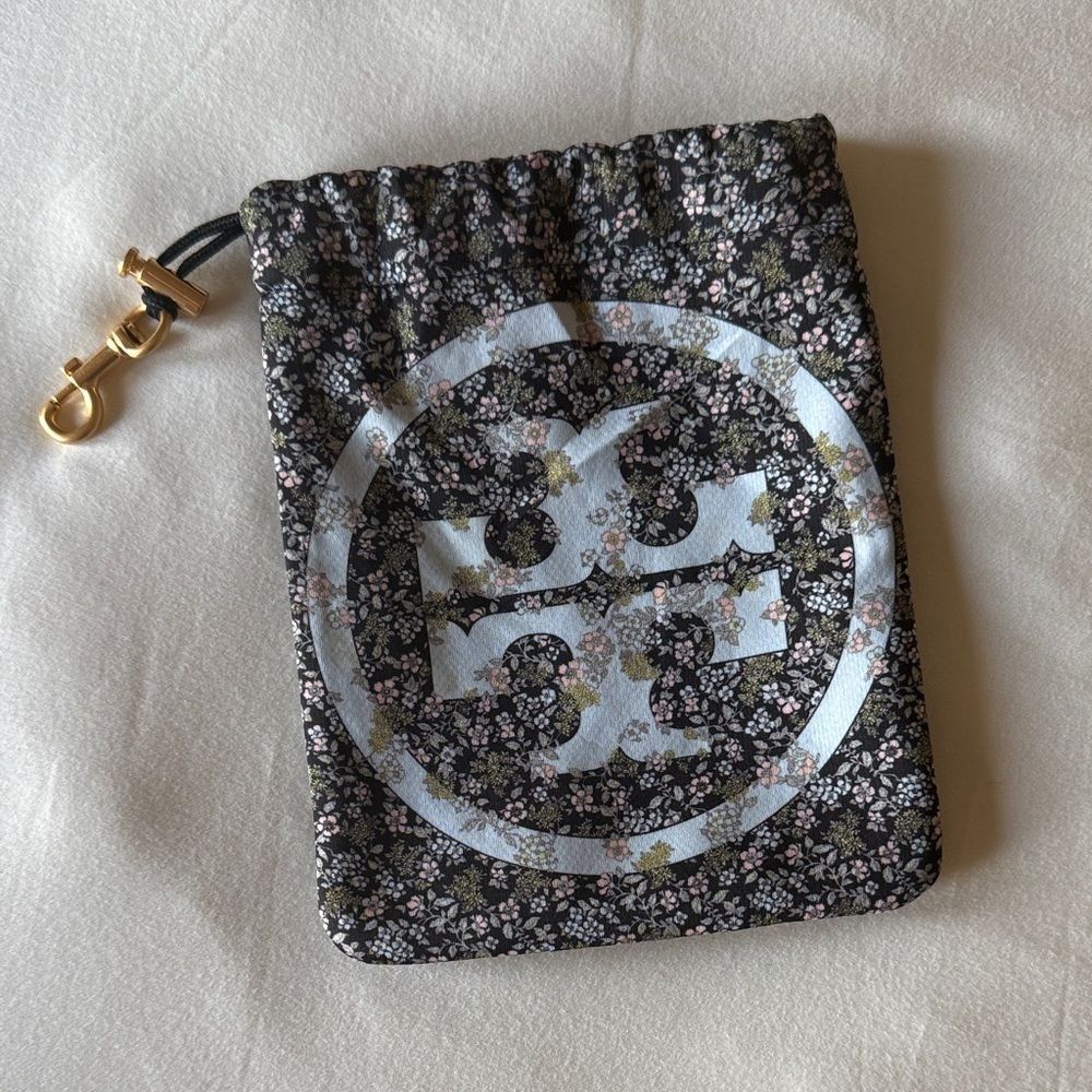 Tory Burch Black Floral Pouch - Picture 2 of 2